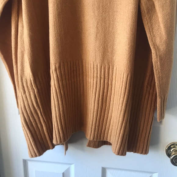 Mustard Ribbed Accent Open Front Cardigan - Picture 5 of 5
